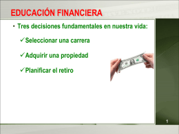 EDUCACION FINANCIERA - Facultad de Derecho -
