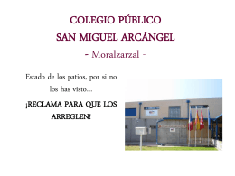 COLEGIO PÚBLICO SAN MIGUEL ARCÁNGEL Moralzarzal