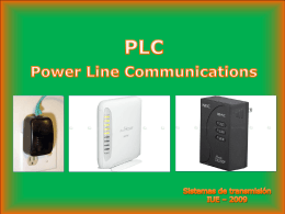 PLC(Power Line Communications) Comunicaciones