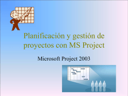 Planificación y gestión de proyectos con MS