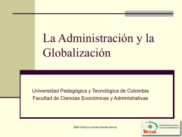 La Administración y la Globalización