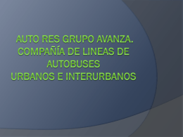 AUTORES COMPAÑÍA DE LINEAS DE AUTOBUSES
