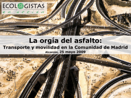 Infraestructuras y transporte en España