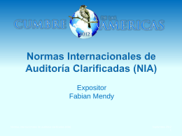 Normas Internacionales de auditoría clarificadas