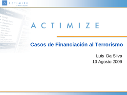 Cases of Terrorist Financing