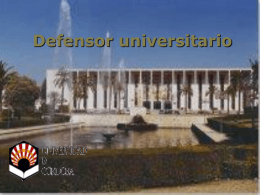 Defensor universitario - Universidad de Córdoba