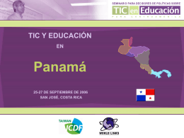 TIC y Educación en Panamá