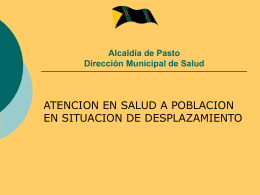 Alcaldía de Pasto Dirección Municipal de Salud