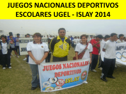 JUEGOS NACIONALES DEPORTIVOS ESCOLARES ISLAY 2014