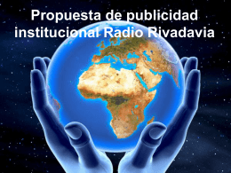 Propuesta de publicidad institucional Radio