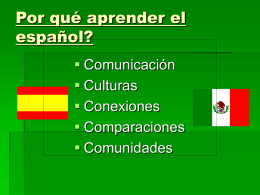 Por qué aprender el español?