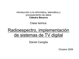 Radioespectro, TV digital