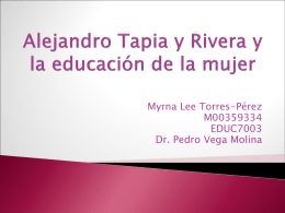 Alejandro Tapia y Rivera y la educación de la