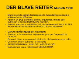 DER BLAVE REITER Munich 1910