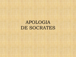 APOLOGIA DE SOCRATES - UCA Pontificia Universidad