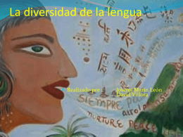 La Diversidad de las lenguas