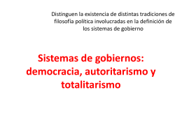 Sistemas de gobiernos: democracia, autoritarismo y