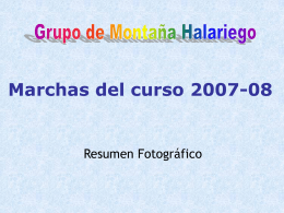 Marchas del curso 2007-08
