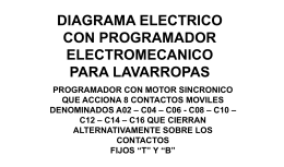 DIAGRAMA ELECTRICO PROGRAMADOR ELECTROMECANICO