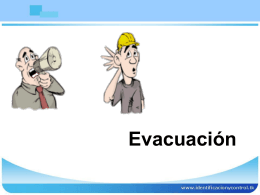 Evacuación - formulacionplanesemergencia