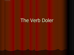 The Verb Doler