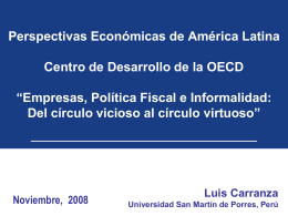 Estructura del mercado laboral peruano - OECD.org