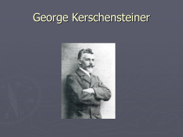 George Kerschensteiner - Universidad de Castilla