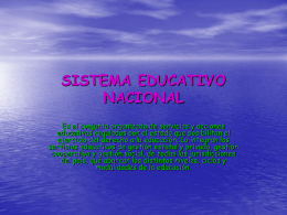 SISTEMA EDUCATIVO NACIONAL - JoHaNaGaMbA