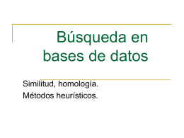 Busqueda en bases de datos - Universitat de Barcelona
