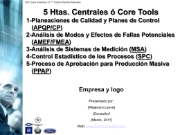 5 Core Tools - Auto Consulting