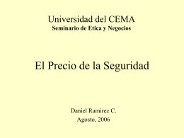 El Precio de la Seguridad - UCEMA | Universidad del CEMA