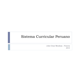Sistema Curricular Peruano - Blog de Derrama Magisterial