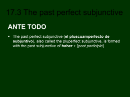 17.3 The past perfect subjunctive
