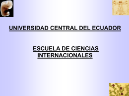 UNIVERSIDAD CENTRAL DEL ECUADOR ESCUELA DE …