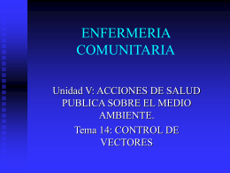 ENFERMERIA COMUNITARIA - Facultad de Medicina