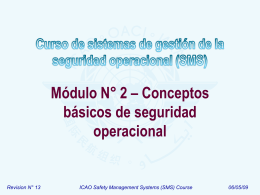 ICAO SMS Module 02 - Basic safety concepts