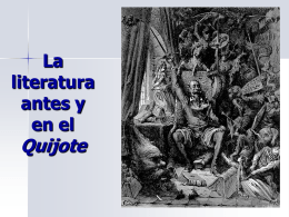 La literatura antes y en el Quijote