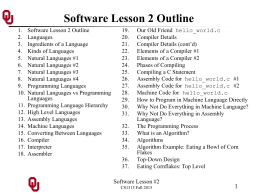 CS1313 Software Lesson #2