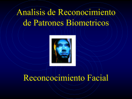 Reconocimiento de patrones Biometricos