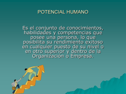 POTENCIAL HUMANO - E