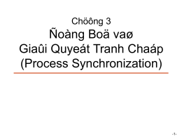 Ch7: Process Synchronization