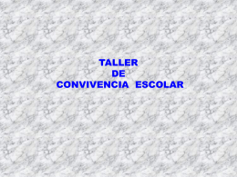TALLER CONVIVENCIA ESCOLAR - Portal RMM
