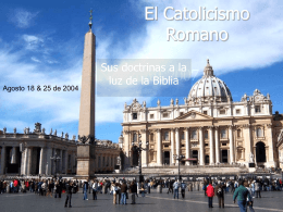 El Catolicismo Romano - Iglesia Biblica Bautista de