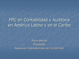 CPD in Accounting and Auditing in Latin America and the