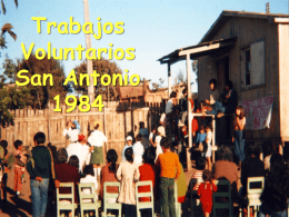 TRABAJOS VOLUNTARIOS SAN ANTONIO 1984