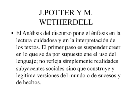 J.POTTER Y M. WETHERDELL - UCM