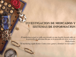 TEMA TRES: INVESTIGACION DE MERCADOS Y SISTEMAS …