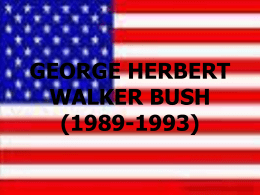 GEORGE HERBERT WALKER BUSH (1989