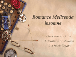 Romance Melisenda insomne
