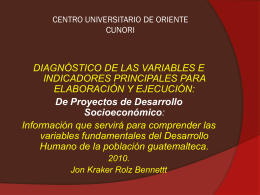 Diapositiva 1 - Centro Universitario de Oriente :: CUNORI